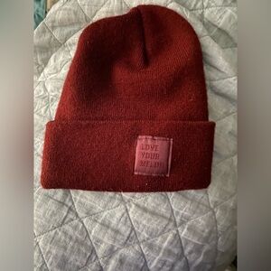 Love Your Melon Dark Red Knit Hat